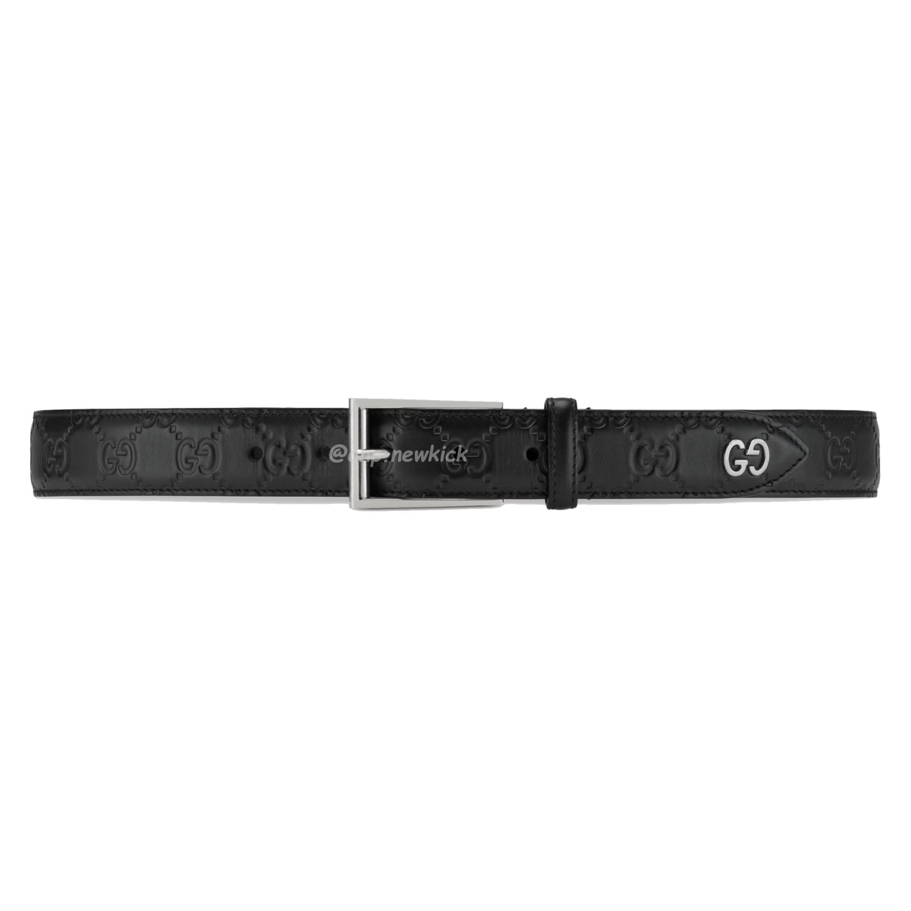 Gucci Signature Belt With Gg Detail Black 474311 Cwc1n 1000 (1) - newkick.app